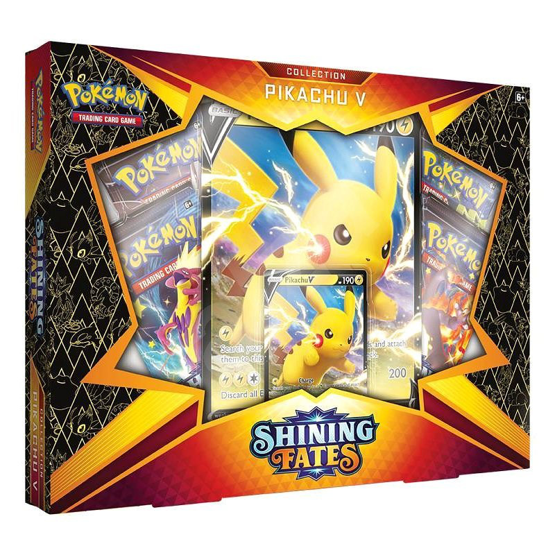 Pokemon TCG - Shining Fates - Pikachu V-Box (Sammelkartenspiel, englisch)