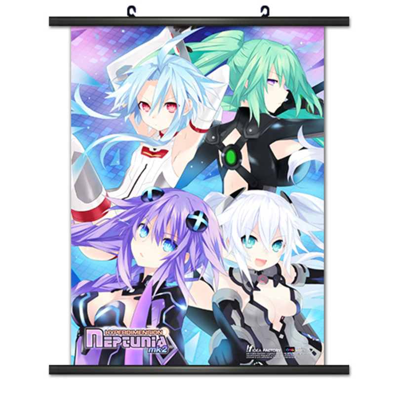 Purple Heart, Black Heart, White Heart & Green Heart - Wallscroll - Hyperdimension Neptunia - 80544