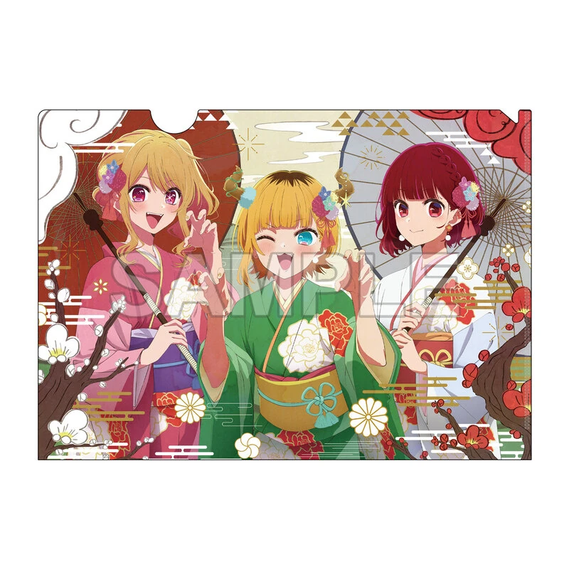 Ruby, Mem-Cho & Kana - Clear File / Aktenhülle A4 (New Year 2024 Version) - Kadokawa