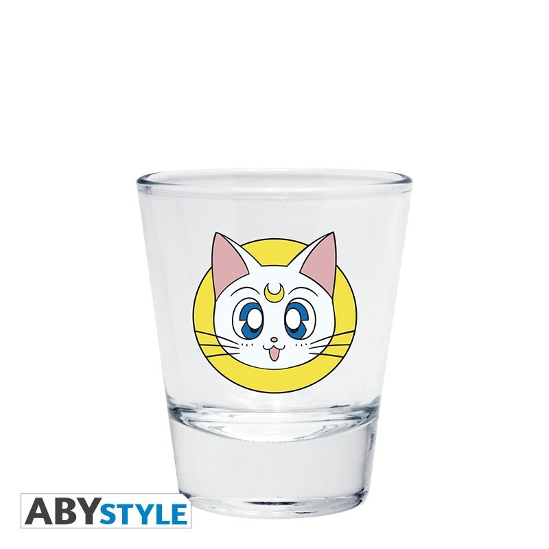 Sailor Moon Logo - Artemis - Luna - Brosch - Premium Schnapsgläser 4er Set