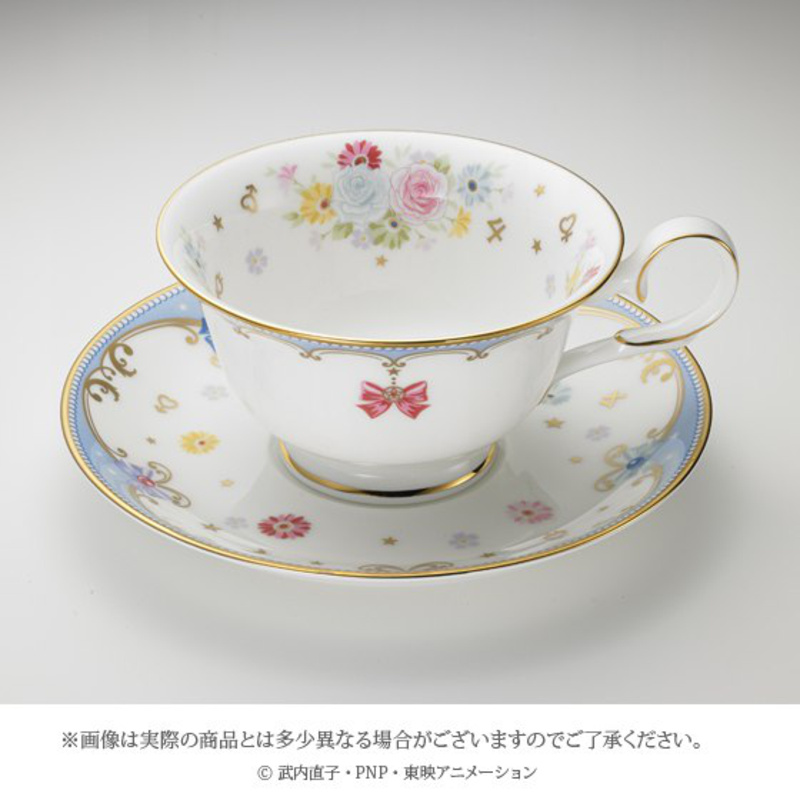 Sailor Moon Porzellantasse mit Unterteller - Blaue Edition - Premium Bandai X Noritake