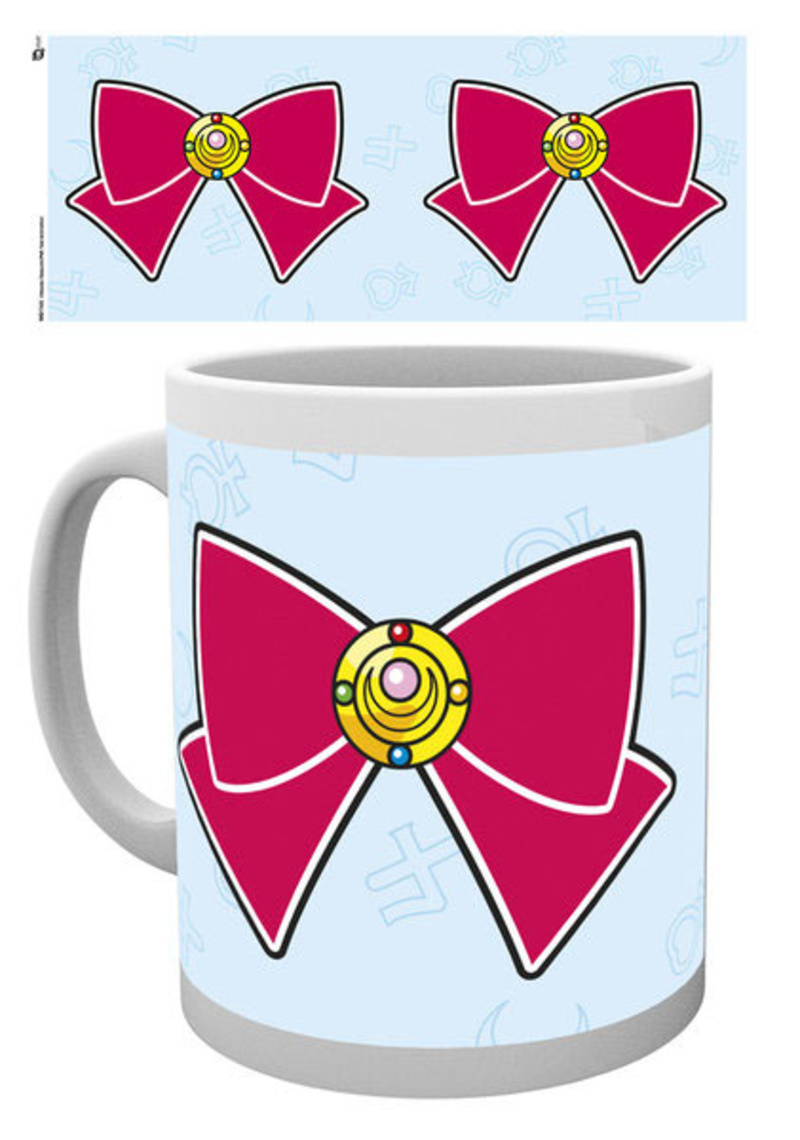 Sailor Moon Tasse - Schleife mit Verwandlungsbrosche