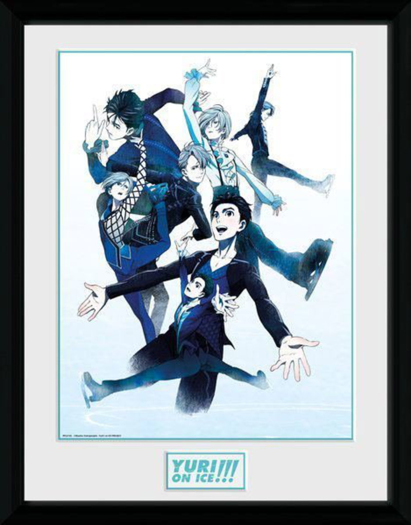 Skate - gerahmtes Poster - Yuri!!! on Ice  45 x 34 cm