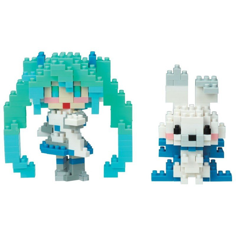 Snow Miku & Rabbit Yukine - Nanoblock