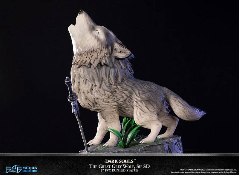 Sif, der Große Grauwolf - Dark Souls SD Statue - First 4 Figures