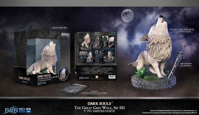 Sif, der Große Grauwolf - Dark Souls SD Statue - First 4 Figures