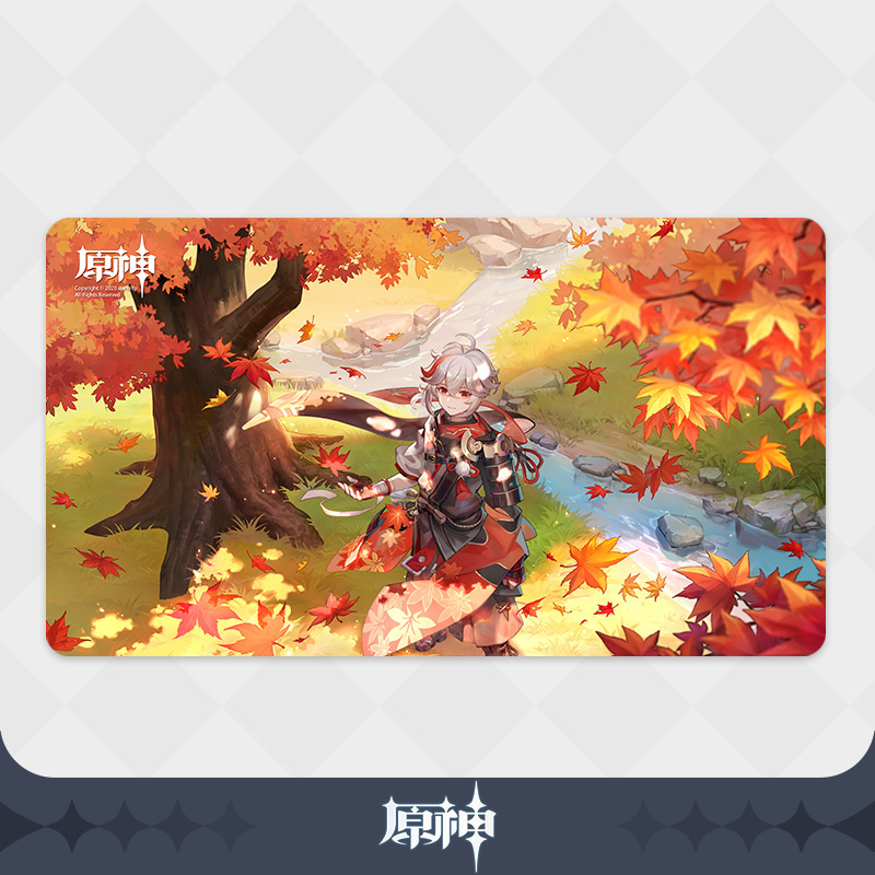 Kazuha (Scarlet Leaves Pursue Wild Waves) - Genshin Impact - Mousepad /Spielmatte