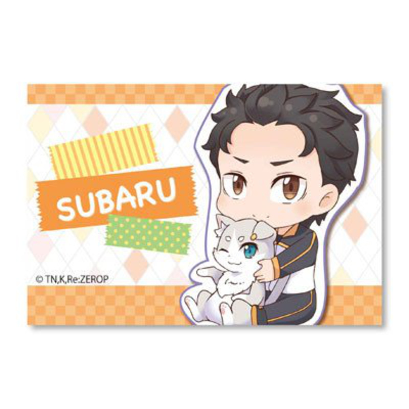 Subaru Natsuki mit Puck - Metallanstecker