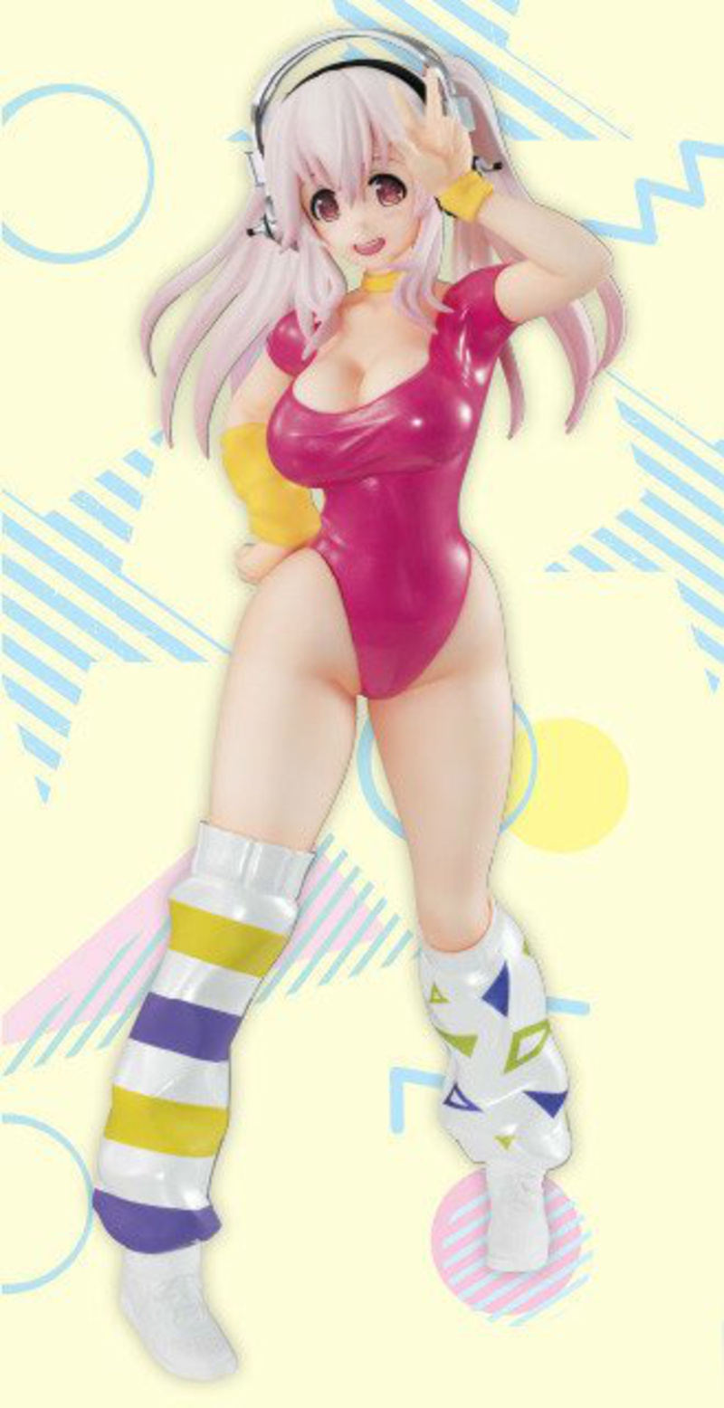 Super Sonico - Pinke Version - 80's Concept Figure - Furyu