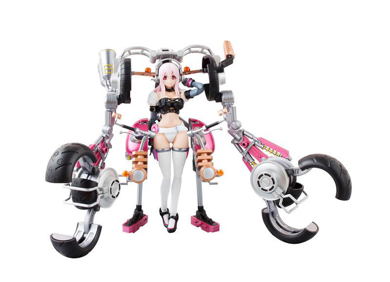 Super Sonico mit Super Bike Robo - A.G.P. Actionfigur