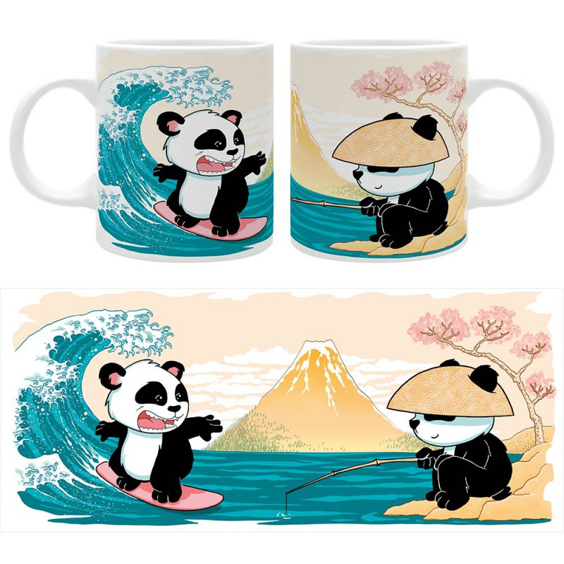 Surfing Panda - 320 ml Tasse - Asian Art - AbyStyle