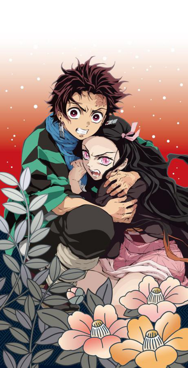 Tanjiro & Nezuko - Kimetsu no Yaiba - Handtuch