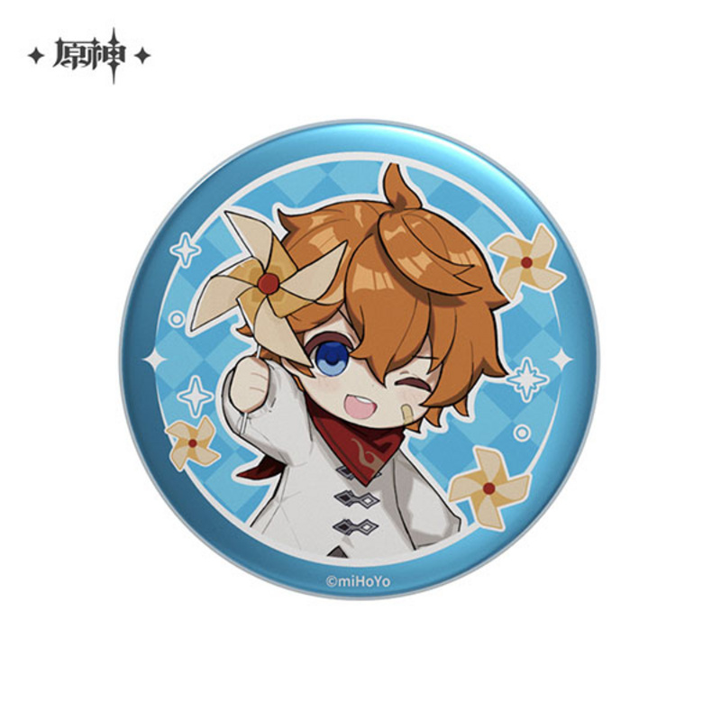 Tartaglia Chibi Ver. - Button - Genshin Impact- miHoYo