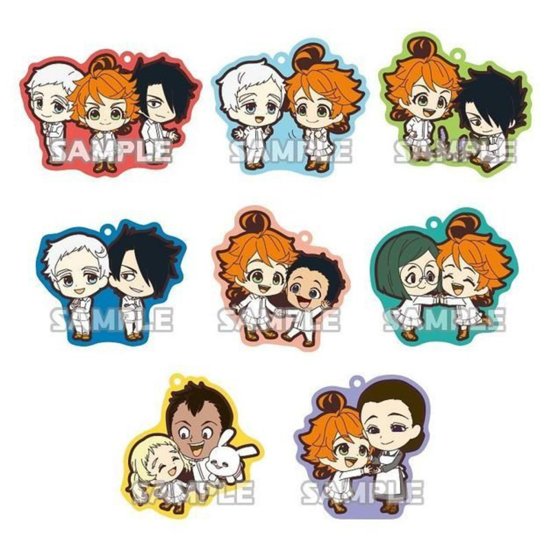 The promised Neverland Gummianhänger Duo - Set (8 Anhänger)