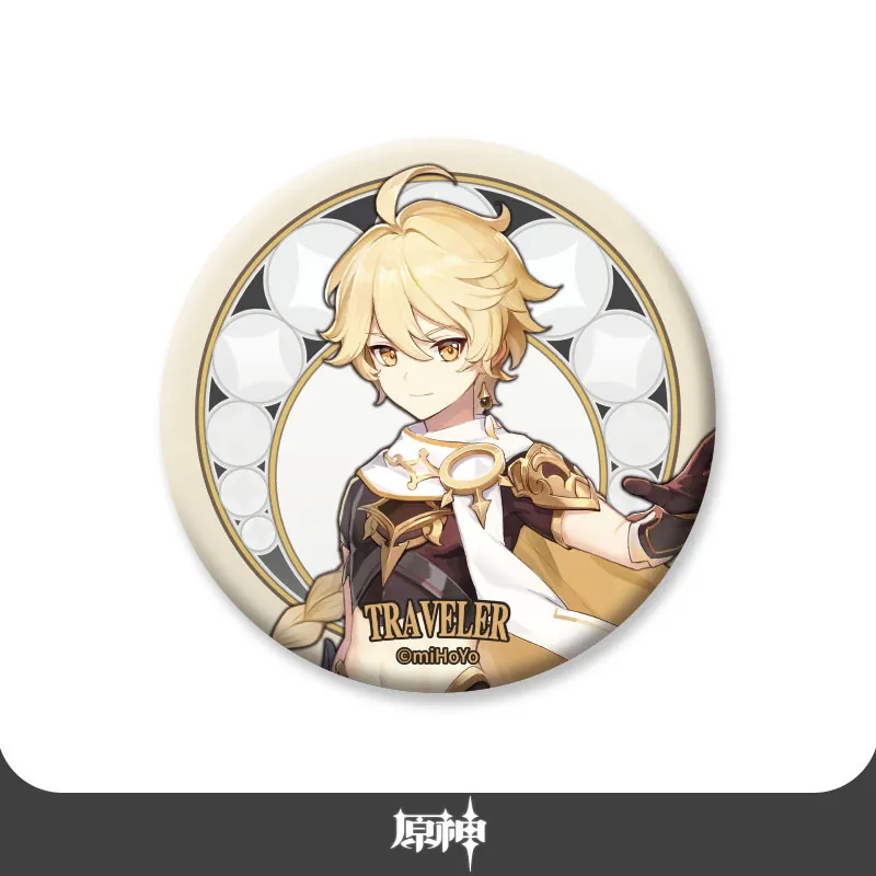 Traveler (Aether) - Genshin Impact - Traveler Series Chara Can Badge