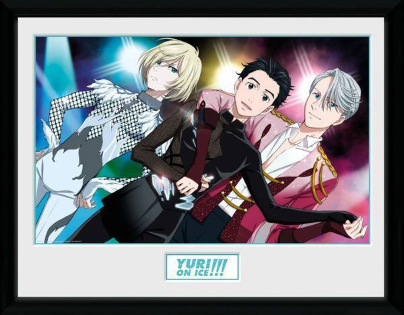 Trio - gerahmtes Poster - Yuri!!! on Ice  45 x 34 cm