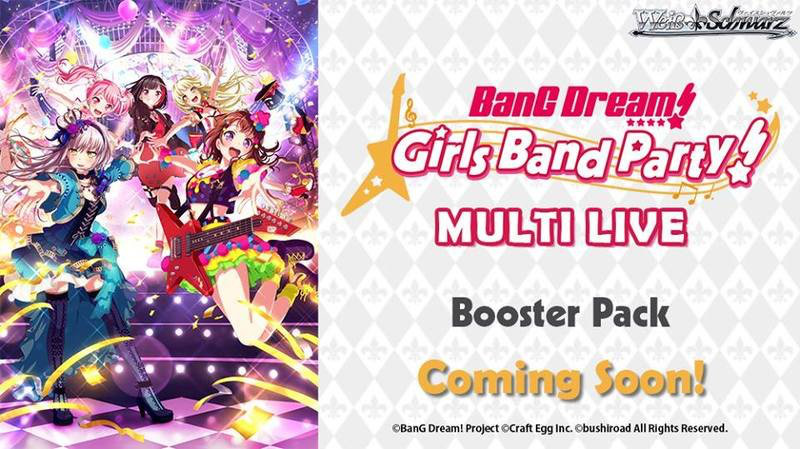 Weiss Schwarz Booster - BanG Dream! MULTI LIVE (enthält  je 8 Karten) (Englische Version)