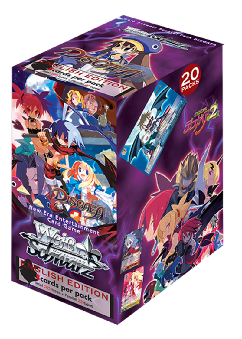 Weiss Schwarz Booster Display - Disgaea (enthält 20 Booster mit je 8 Karten) (englische Version)