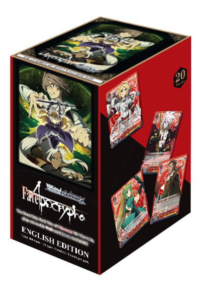 Weiss Schwarz Booster Display - Fate Apocrypha  (enthält 20 Booster mit je 8 Karten) (englische Version)