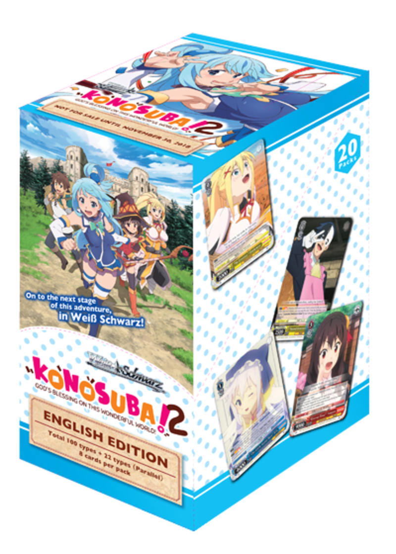 Weiss Schwarz Booster Display - Konosuba 2! (enthält 20 Booster mit je 8 Karten) (englische Version)