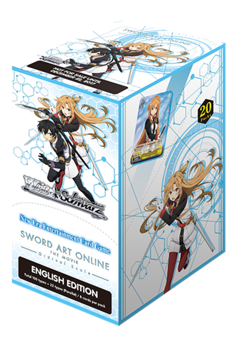 Weiss Schwarz Booster Display - Sword Art Online - Ordinal Scale (enthält 20 Booster mit je 8 Karten) (englische Version)