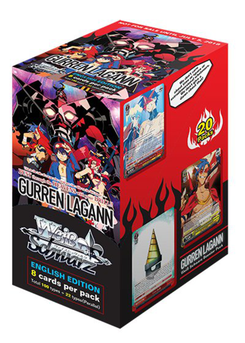 Weiss Schwarz Booster Display - Tengen Toppa Gurren Lagann  (enthält 20 Booster mit je 8 Karten) (englische Version)