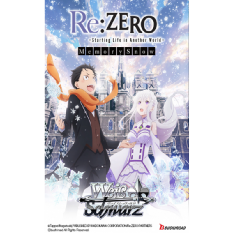 Weiss Schwarz Booster -Re:ZERO Memory Snow (enthält je 8 Karten) - (Englische Version)