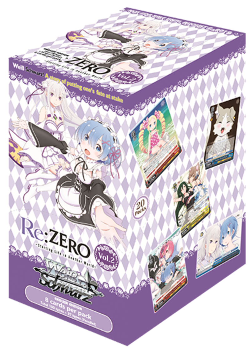 Weiss Schwarz Booster -Re:ZERO Starting Life in Another World Vol. 2 - (enthält je 8 Karten) (Englische Version)