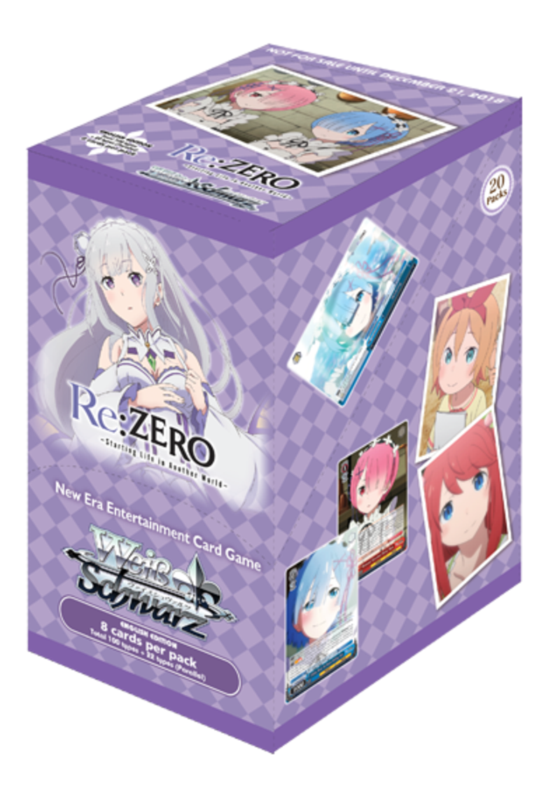 Weiss Schwarz Booster -Re:ZERO -Starting Life in Another World- (enthält je 8 Karten) (Englische Version)