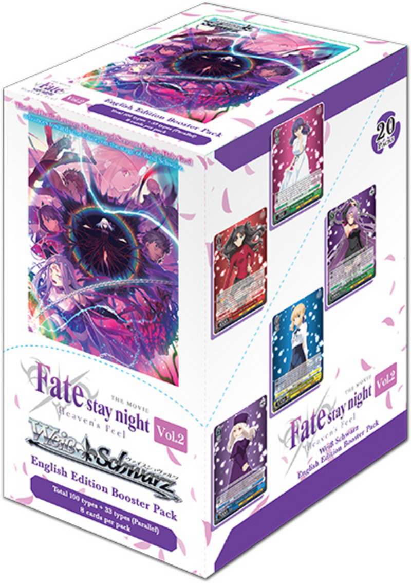 Weiss Schwarz - Fate/stay night [Heaven’s Feel] Vol. 2 - Booster Packung (8 Karten) - Englische Version