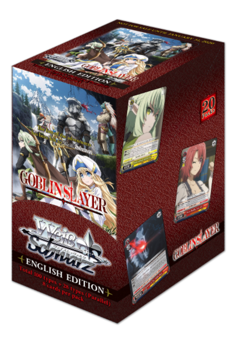 Weiss Schwarz - Goblin Slayer - Booster Display (20 Booster mit je 8 Karten) - (Englische Version)