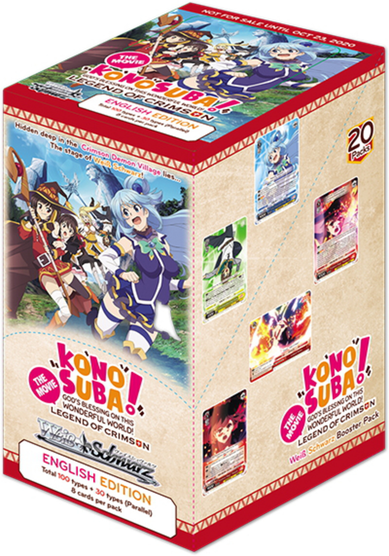 Weiss Schwarz - Konosuba: Legend of Crimson - Booster Display (20 Booster mit je 8 Karten) - (Englische Version)