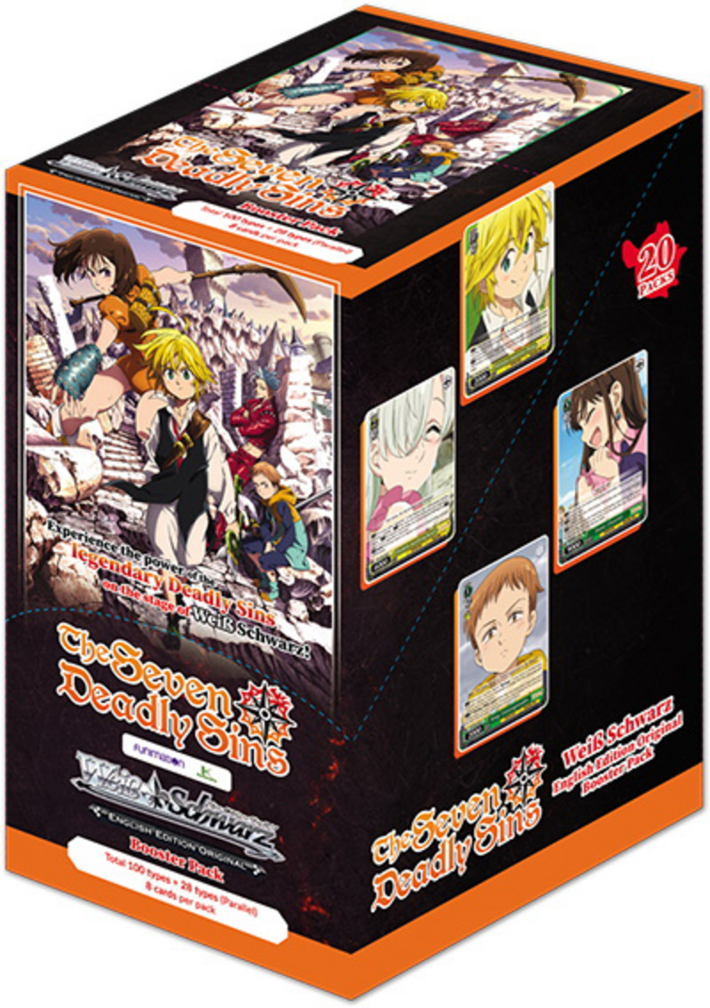 Weiss Schwarz - The Seven Deadly Sins - Booster Display (20 Booster mit je 8 Karten) - Englische Version