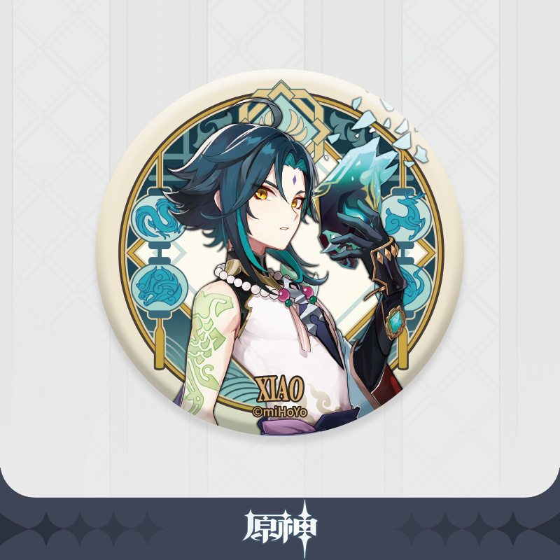 Xiao - Genshin Impact - Liyue Harbor Series Chara Can Badge