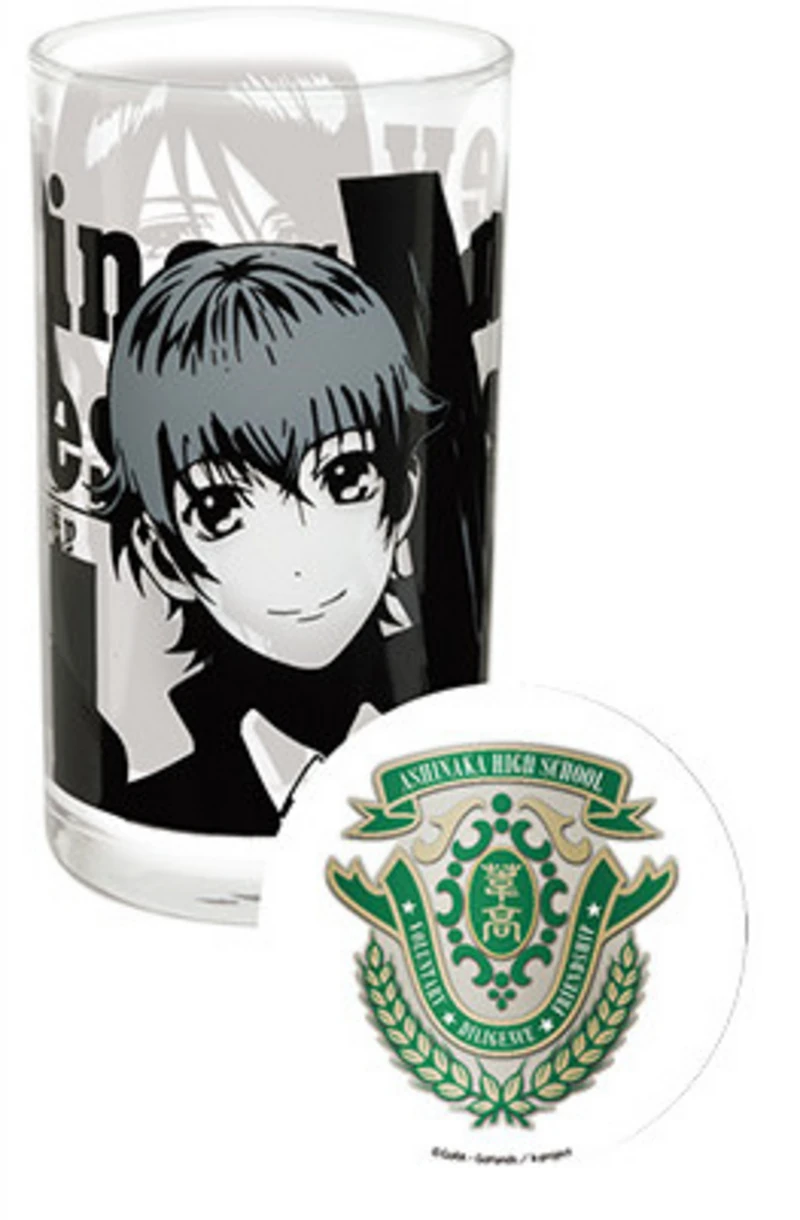 Yatogami Kurou - Isana Yashiro - Coaster - Glas - Set 1 - Ashinaka High School (Taito)