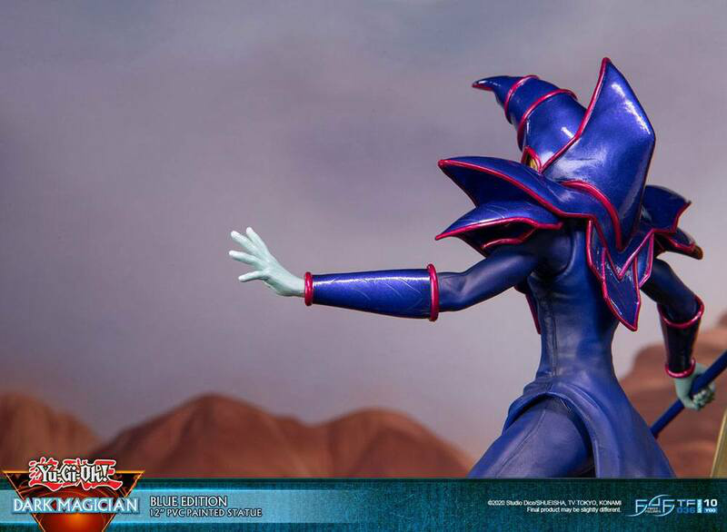 Schwarzer / Dunkler Magier - Blaue Karten Edition - First 4 Figures - Yu-Gi-Oh! PVC Figur