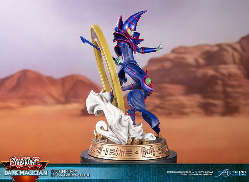 Schwarzer / Dunkler Magier - Blaue Karten Edition - First 4 Figures - Yu-Gi-Oh! PVC Figur