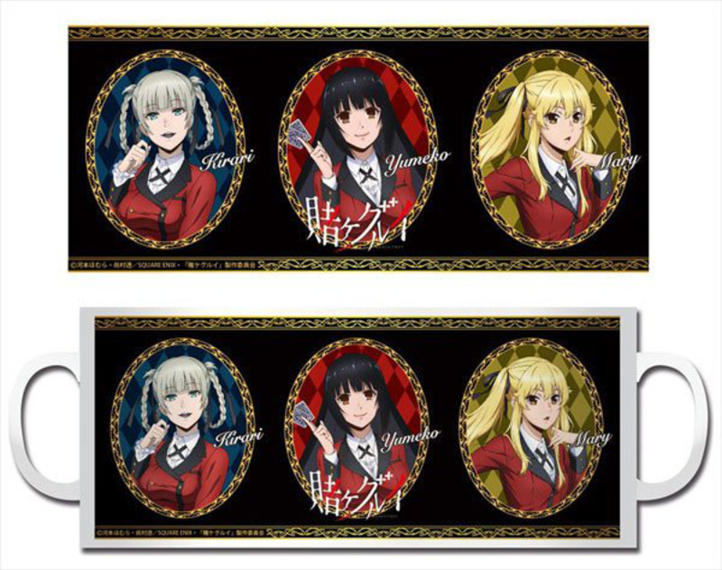 Yumeko Jabami, Kirari Momobami und Meari Saotome - Kakegurui - Penguin Parade Tasse