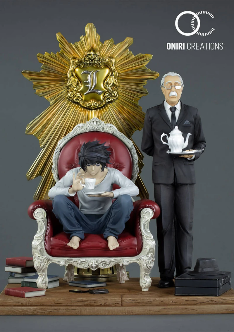 L und Watari - Death Note Diorama - Oniri Creations