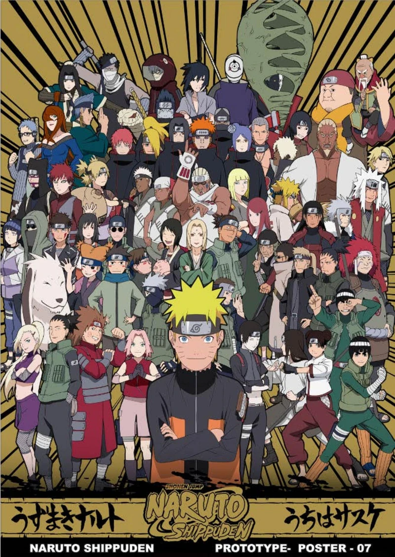 Ninjas - Naruto Shippuden - Hochglanz Poster - SUNJA