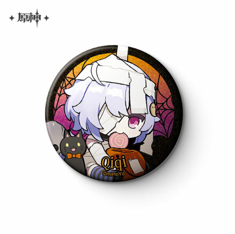 Qiqi - Button - Halloween Ver. - Genshin Impact- miHoYo