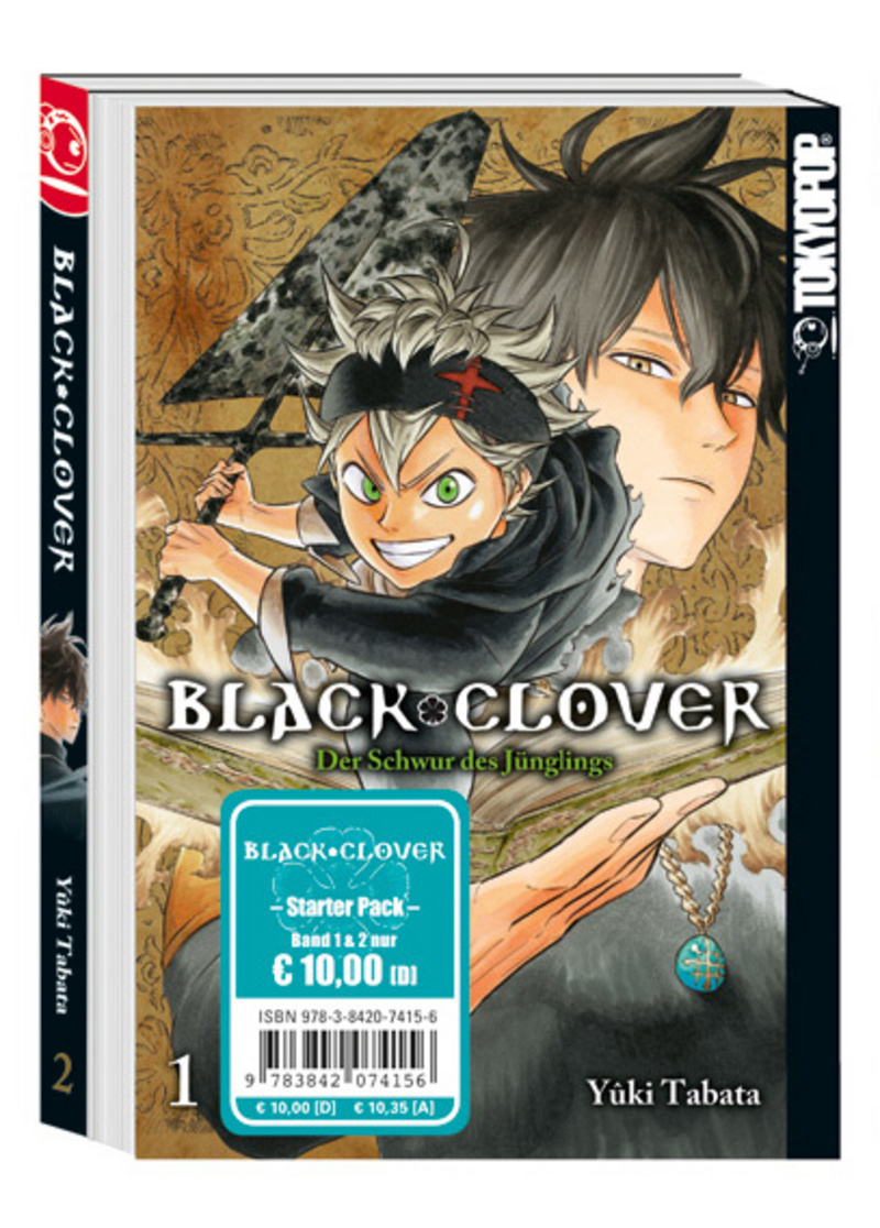 Black Clover - Tokyopop - Starter Pack (Band 1+2)