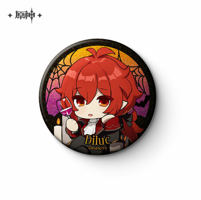 Diluc - Halloween Button - Genshin Impact - miHoYo