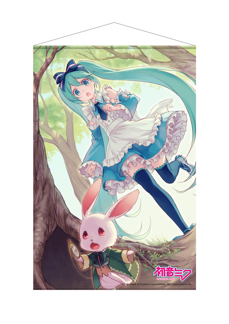 Vocaloid Wallscroll Miku Hatsune Wonderland #4 60 x 90 cm
