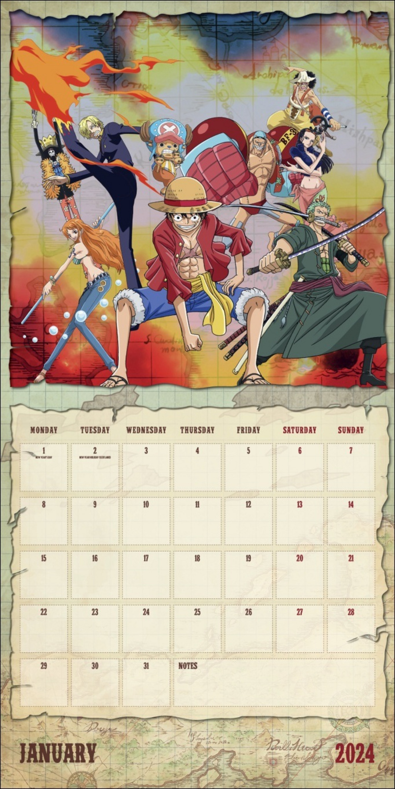 One Piece Kalender 2024