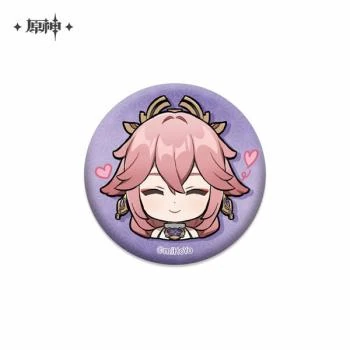 Yae Miko Chibi Ver. - Button - Genshin Impact - miHoYo