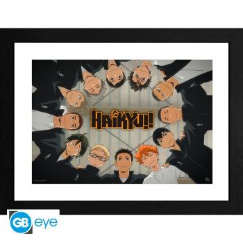 Haikyu! - gerahmtes Poster - "Karasuno Fight" - GB eye