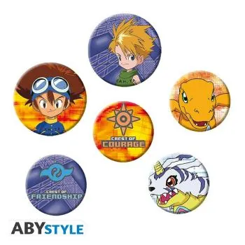 Tai & Matt - Digimon - Button Set - AbyStyle