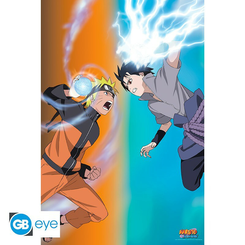 Naruto Shippuden - "Naruto vs Sasuke" Poster (91.5x61) - GB Eye