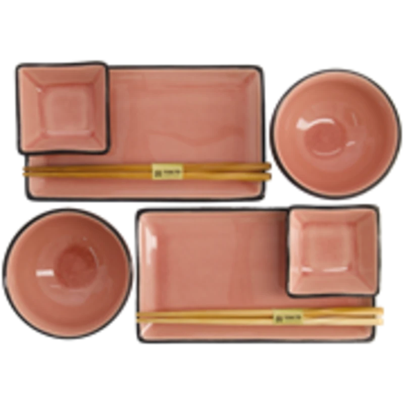 Geschenke Set Schalen "Glasiges Pink" (8-teilig) von TOKYO Design Studio